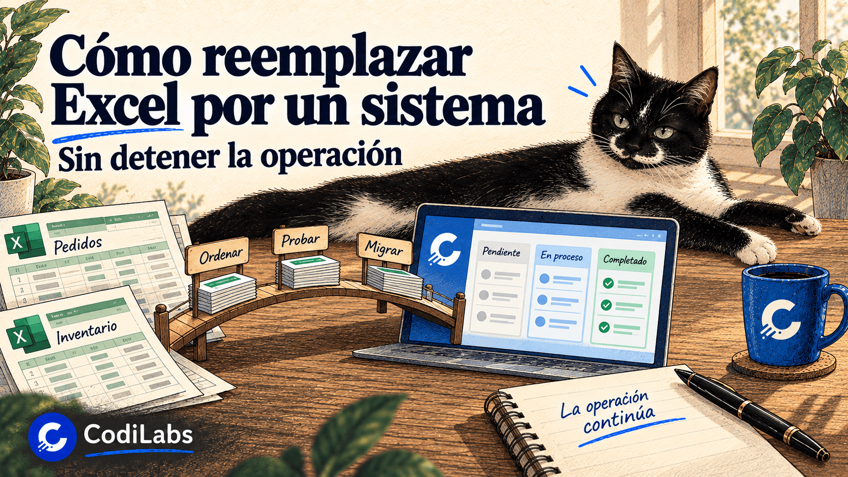 Cómo reemplazar Excel por un sistema sin detener la operación