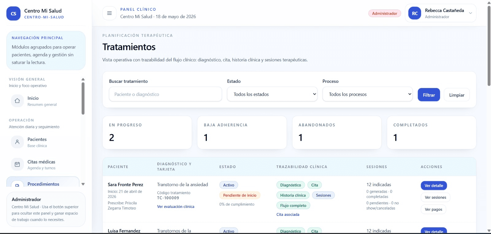 Supasalud sistema de gestión médica