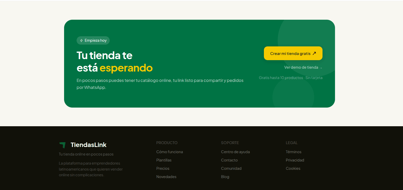 TiendasLink SaaS ecommerce para pymes peruanas